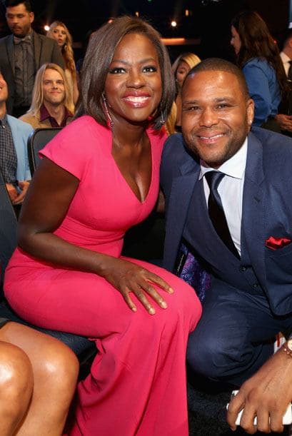 Viola Davis y Anthony Anderson platicaron largo rato.