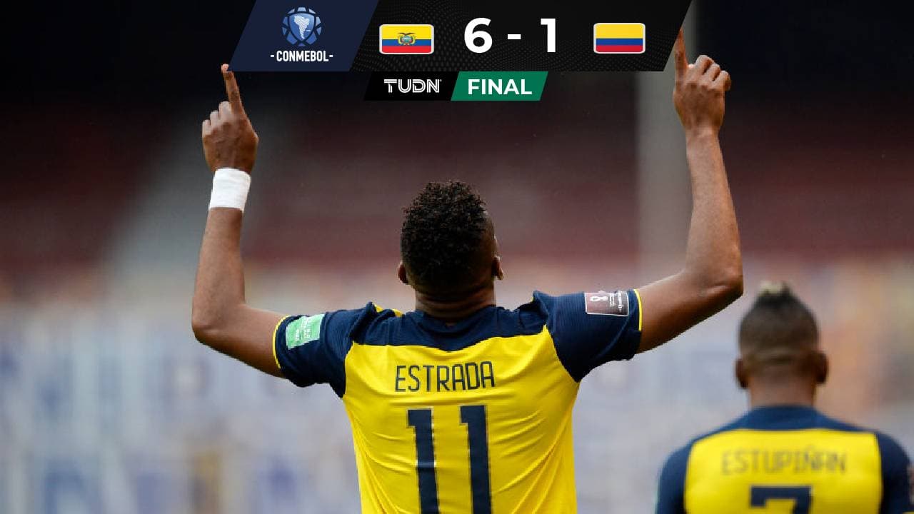 Ecuador aplastó a Colombia y suma su tercer triunfo seguido