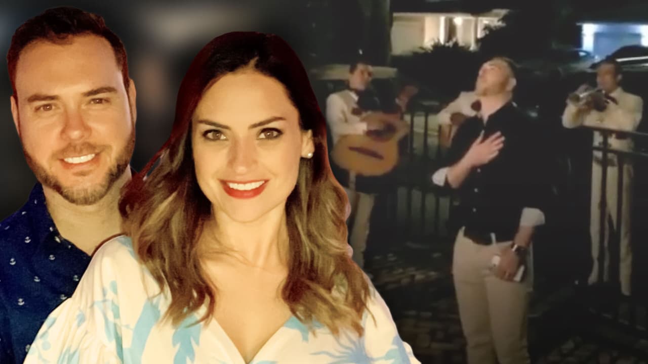 Michelle Galván se amanece en su cumpleaños con una serenata en vivo de su “cantante favorito”