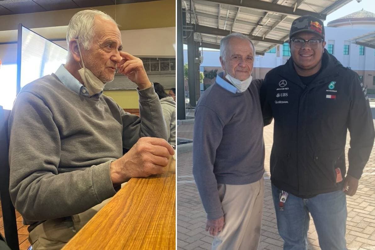 Maestro de 77 años que vive en su carro recibe un cheque de $27,000 de un ex alumno