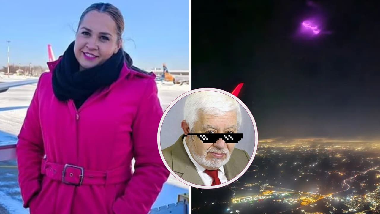 Azafata filma sin querer un impresionante ovni rosa y causa furor: “Definitivamente se trata de extraterrestres”