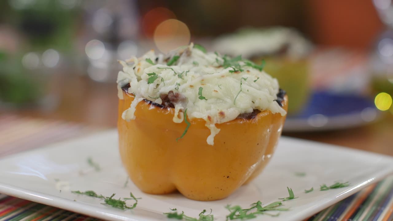 Pimientos rellenos de carne | Reto 28