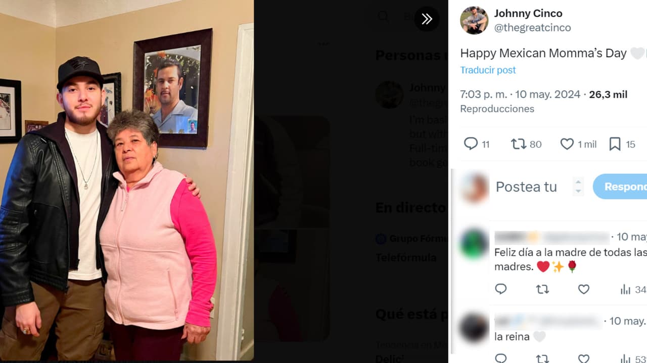 También puso esta foto junto a su abuela paterna, la mamá de Juan Manuel López, su padre, y no compartió nada con o sobre su abuela materna, doña Rosa Saavedra.