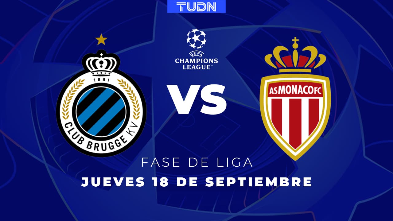 ¡Juegazo! Horario y dónde ver el Brujas vs. Monaco de la Champions