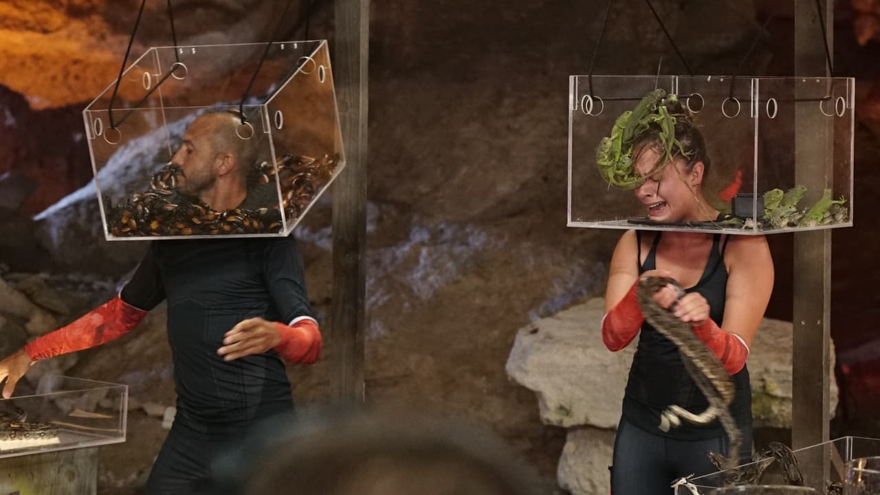 O las iguanas, solo basta ver la cara de Ferny para descubrir que los participantes no la pasan nada bien.