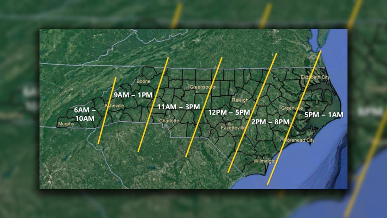 Tormentas severas: ¿cuándo llegarán a Carolina del Norte y cuál podría ser el impacto?