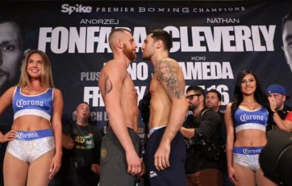 Andrzej Fonfara y Nathan Cleverly en peso
