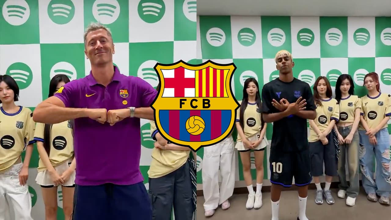 ¡Ritmazo! Yamal, Balde y Lewandowski bailan con Itzy