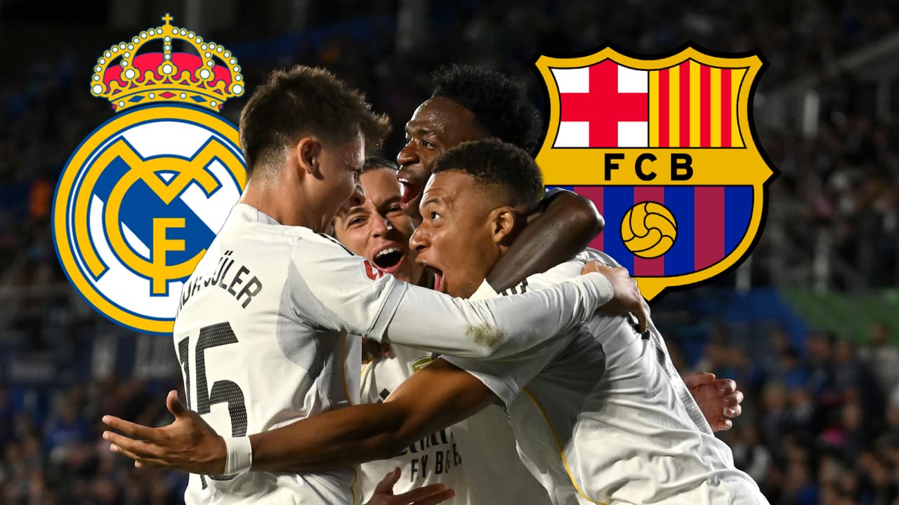 Real Madrid advierte al Barcelona con golazo de Mbappé y doble polémica de Vinícius