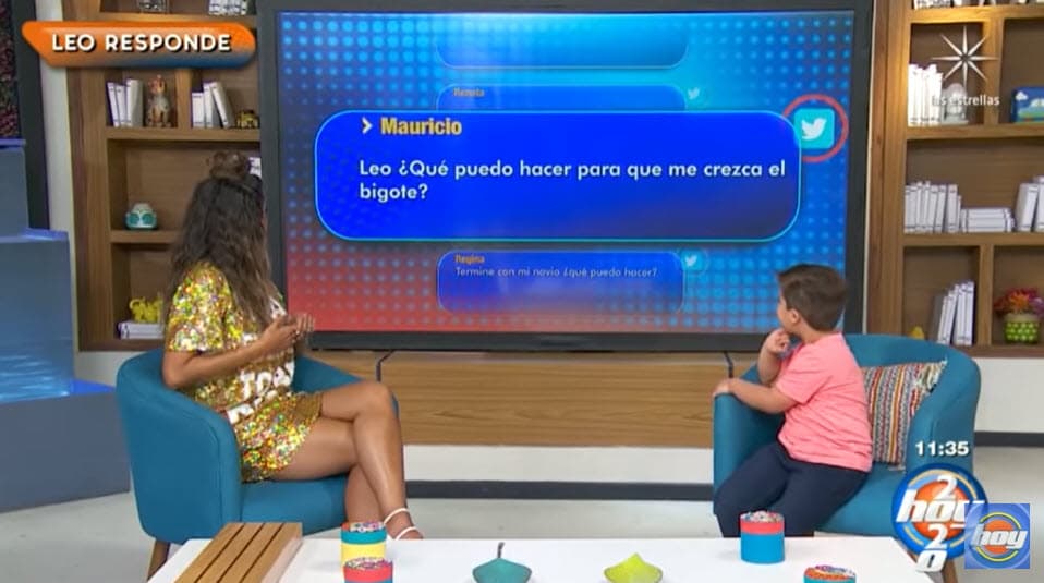 Después de ese momento, la siguiente pregunta fue: "¿Qué puedo hacer para que me crezca el bigote?"
<br>