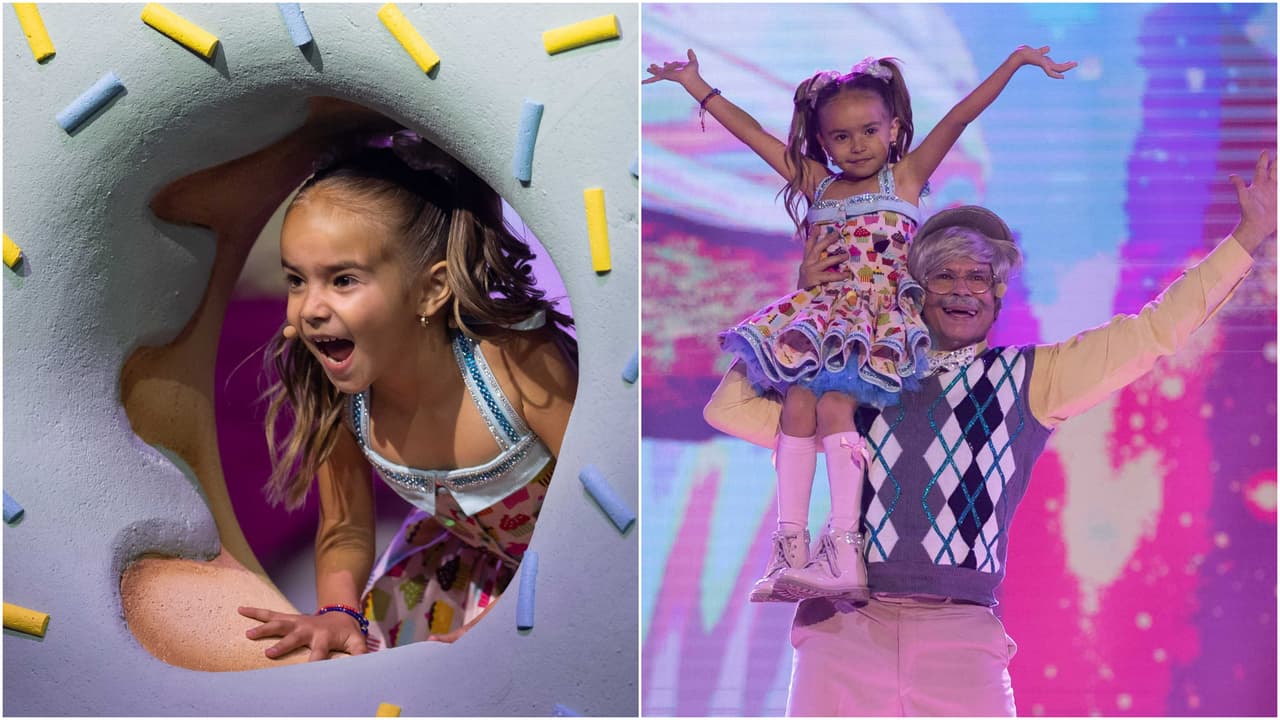 Nathalie y Diego en el primer show de Mi Famoso y Yo