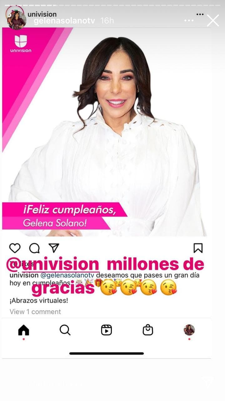 Y sobre todo de su familia Univision.