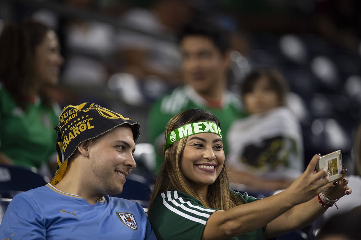 Foto de accion del partido Mexico vs Uruguay correspondiente a la fecha FIFA realizado en el estadio NRG en Houston, Estados Unidos. Action photo of the Mexico vs Uruguay match corresponding to the FIFA date held at the NRG stadium in Houston, United States. EN LA FOTO: