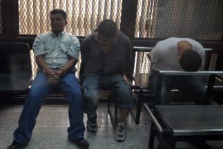 Tres de los detenidos por la masacre de los guatemaltecos en una foto de archivo.