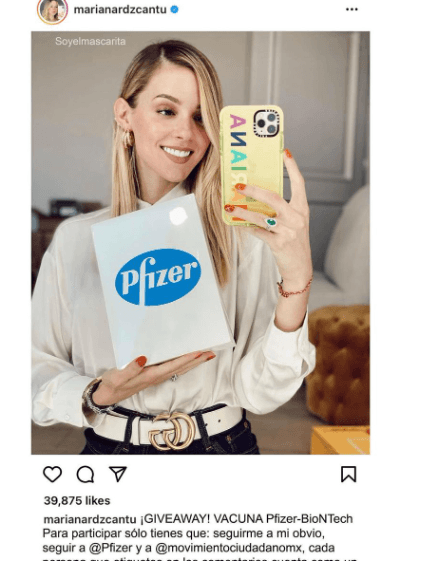 Imagen compartida por Whatsapp el 3 de febrero de 2021.