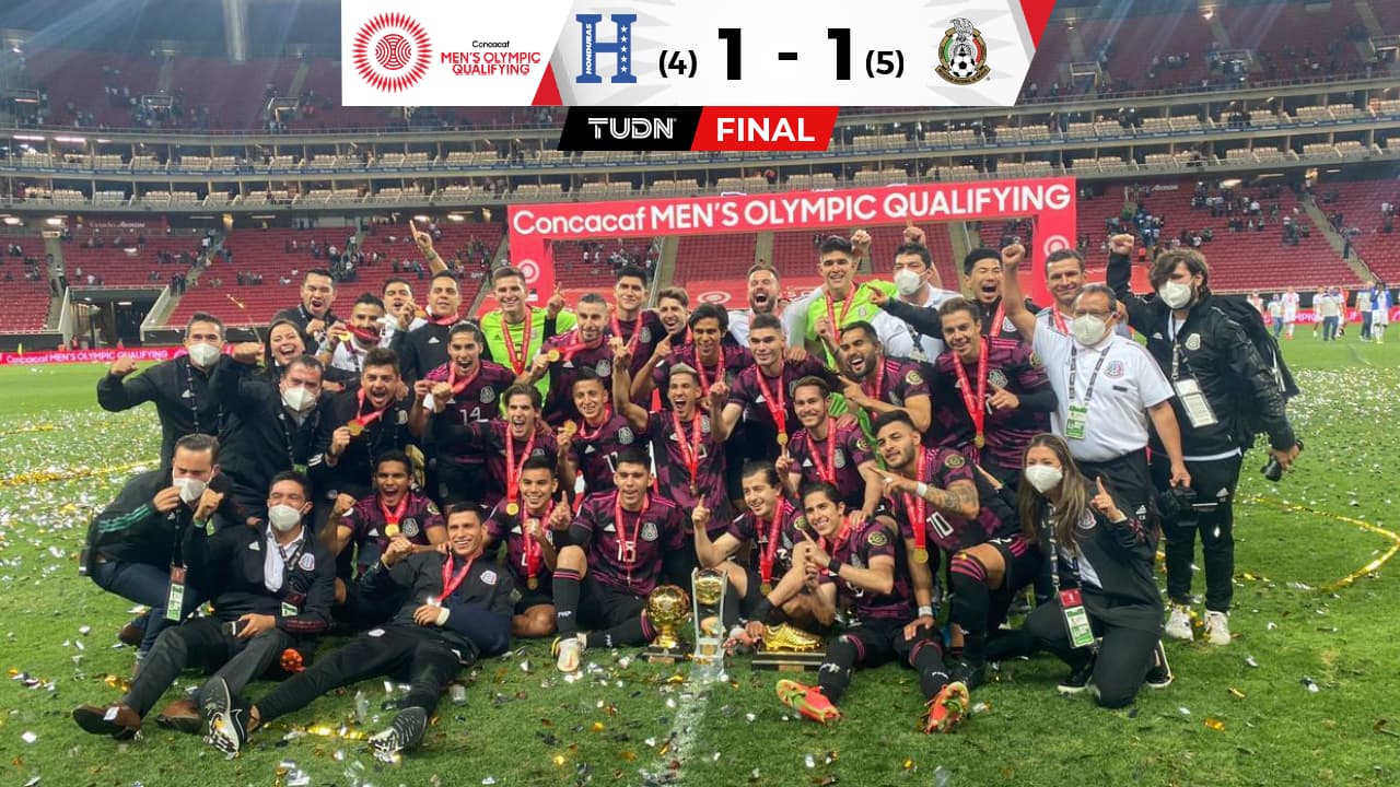 México vence a Honduras y es campeón del Preolímpico de la Concacaf