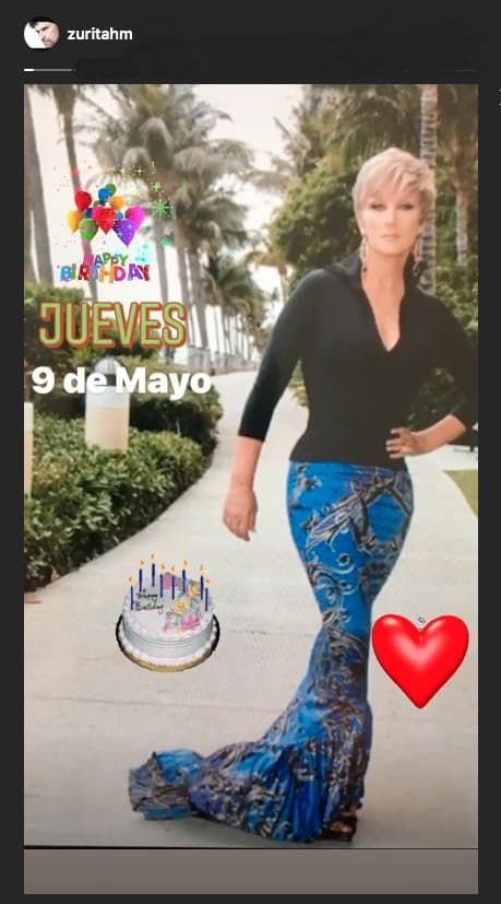 El actor, que usa su cuenta de Instagram para publicar imágenes de la actriz en las que le dedica mensajes de amor, señaló que llevaba el duelo junto con sus hijos de manera familiar. Aseguró que ella "está en nuestro corazón. Para nosotros nunca va a morir, nunca se nos va a olvidar".