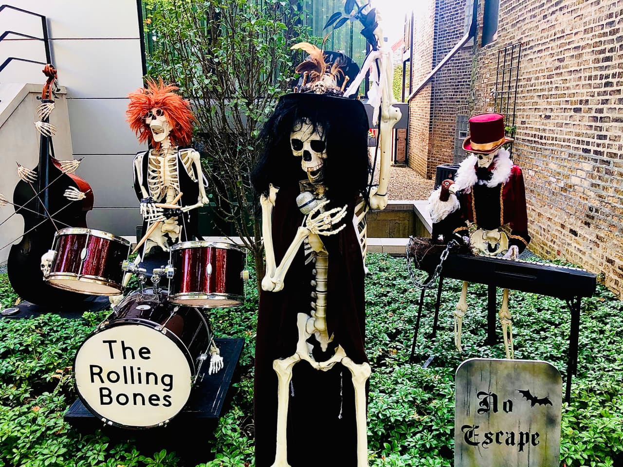 Puedes pasear y simplemente ver las decoraciones tan sorprendentes que tienen algunas casas como ésta, en el barrio de Bucktown en Chicago.