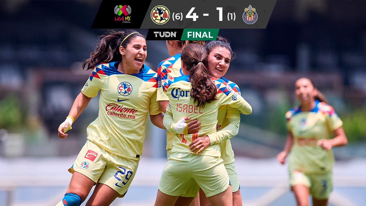 ¡Fiesta en América! Las Águilas golean a Chivas y están en Semis