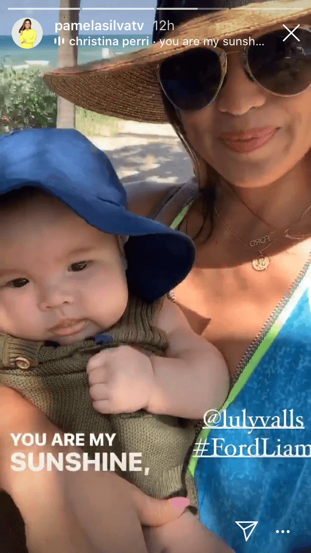 La peruana y su primogénito disfrutaron de un día soleado en Florida y salieron a pasear a la playa. 
<br>