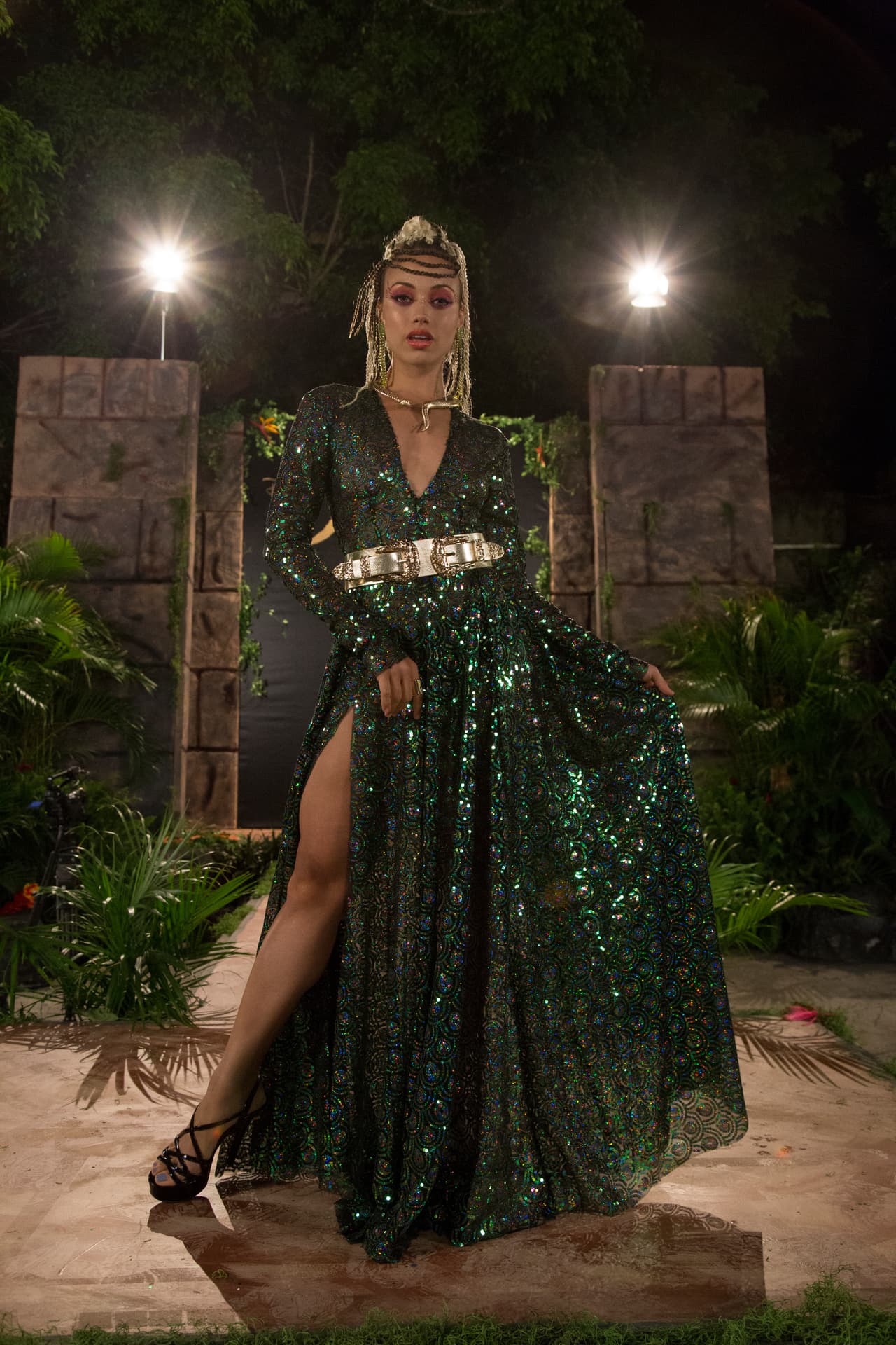 Catherine se mostró como toda una diosa de la selva.