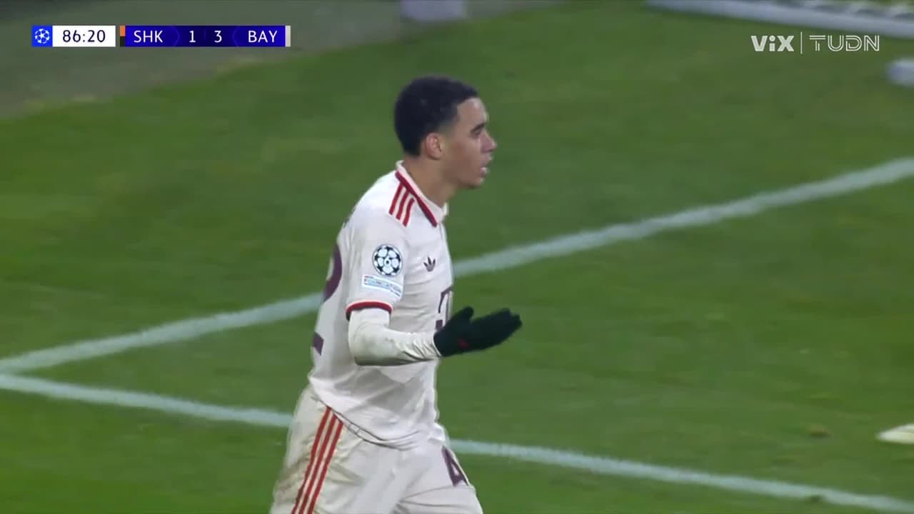 ¡Goleada bávara! Musiala amaga y hace el cuarto sobre Shakhtar