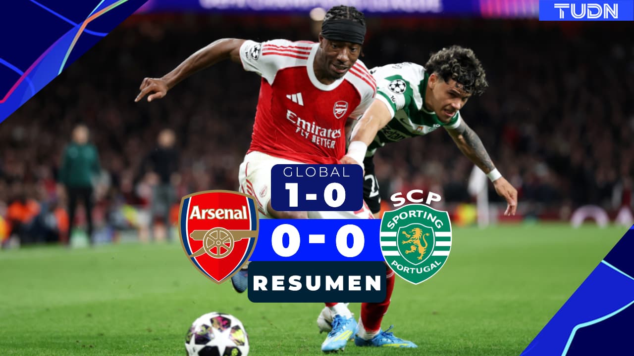Resumen | Arsenal no pasa del empate con Sporting en Londres, pero repite en Semifinales