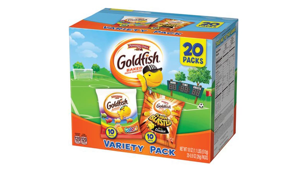 Pepperidge Farm Goldfish Caja de paquetes variados por 20 unidades
