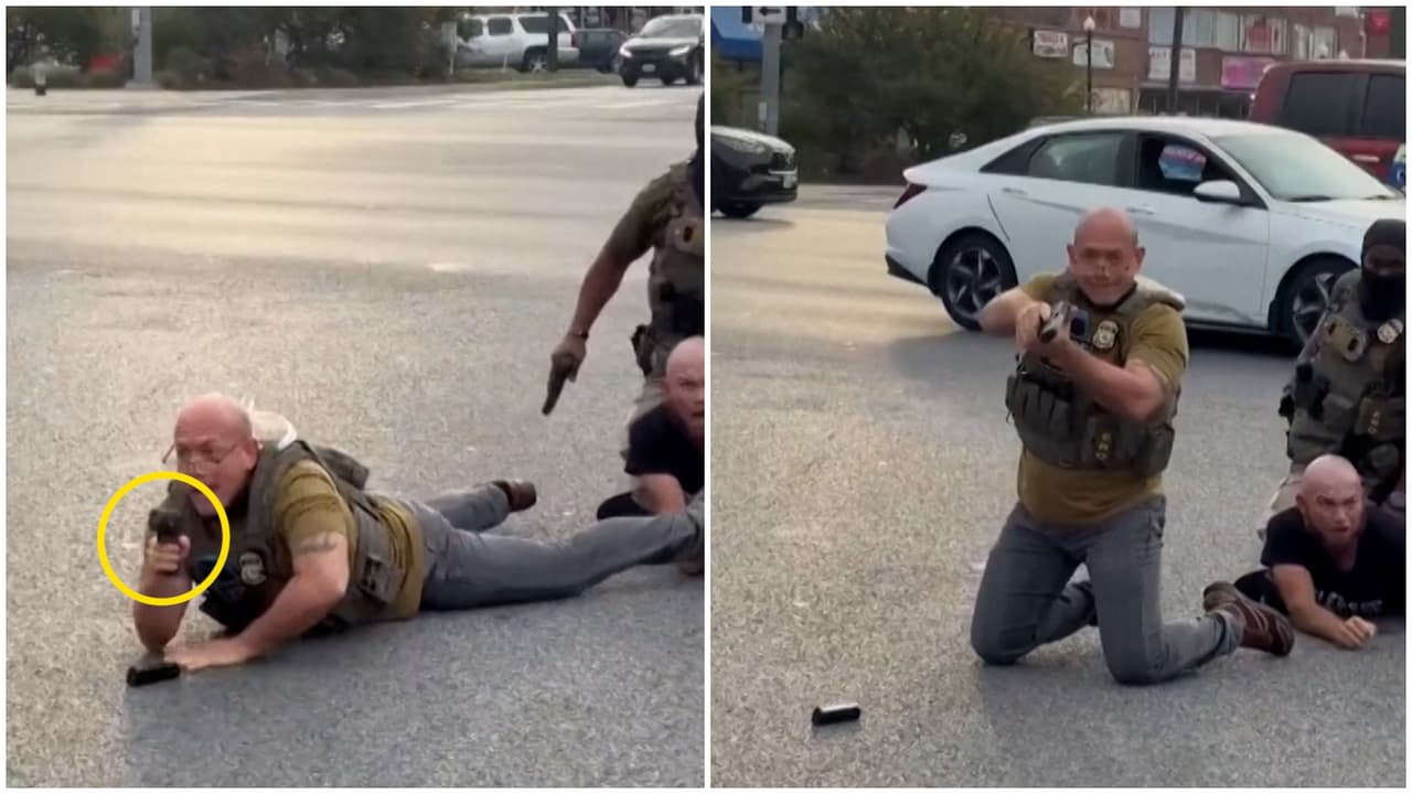 Video muestra a agente de ICE apuntando con pistola en arresto en Maryland