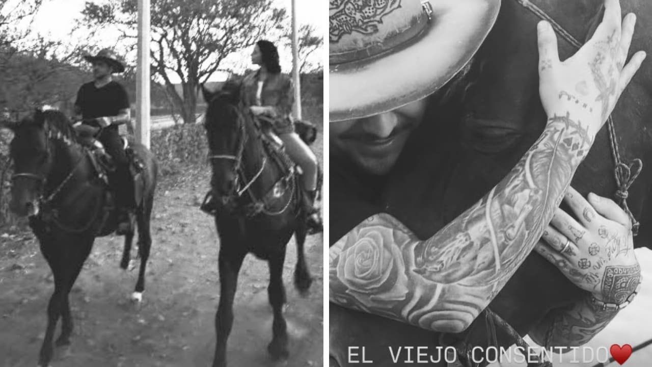 Nodal compartió una fotografía junto a su esposa Ángela Aguilar la noche del 24 de abril.