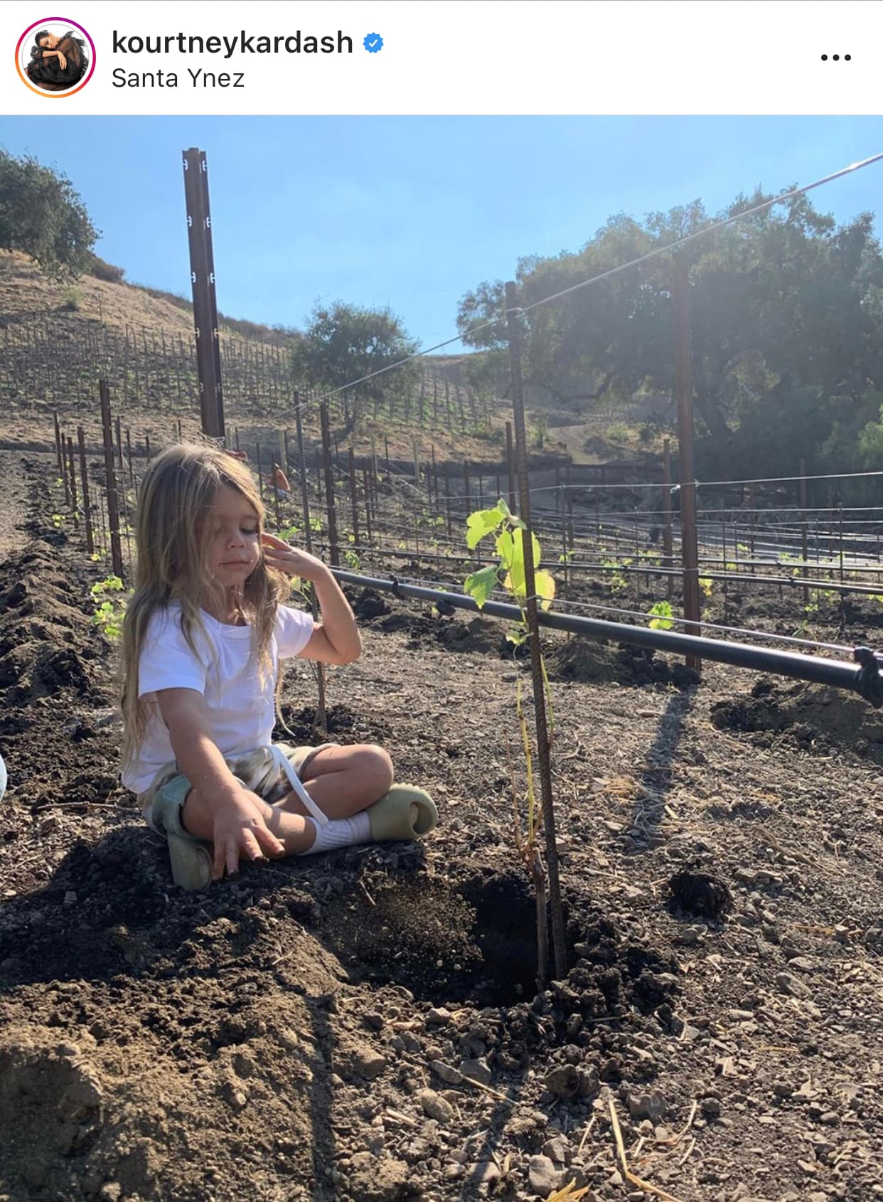 <b><a href="https://www.instagram.com/p/B4IavgjFAk_/">En las fotografías</a></b> se ve a los niños montar a caballo, jugar en el campo y pasear por un huerto de calabazas.