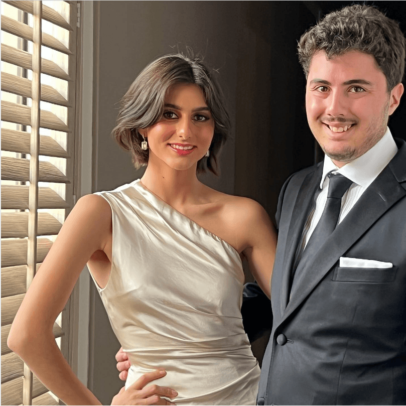 Mariana y José Antonio, hijos de Natalia Esperón