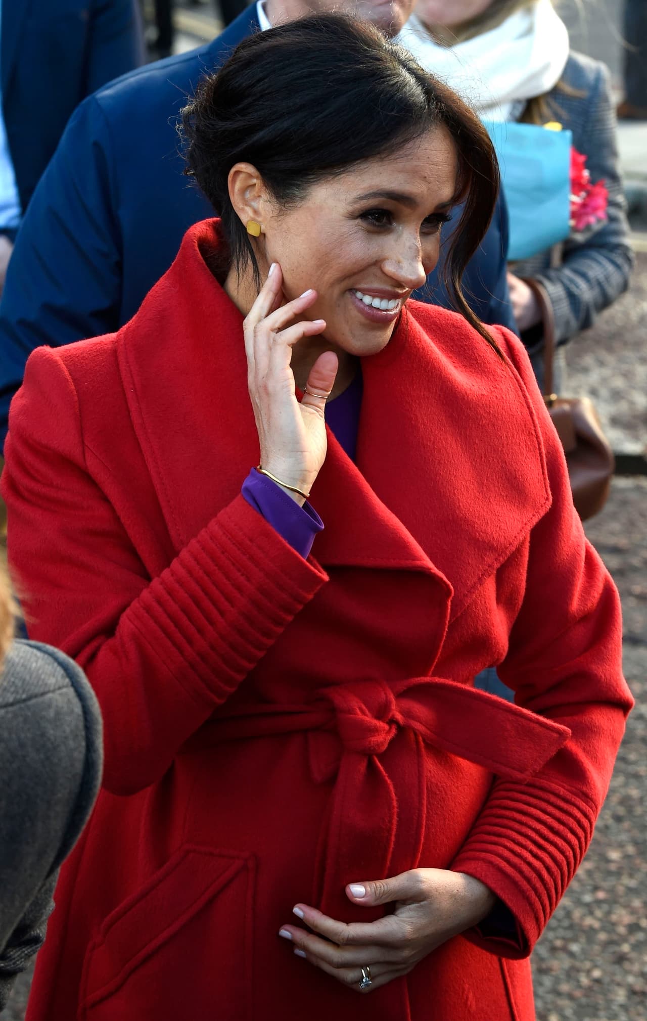 Es la tercera ocasión en menos de una semana en que Meghan Markle se deja ver a través de una pantalla. 
<br>