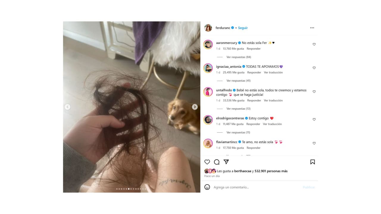 Fer Durán exhibió supuestas pruebas de las agresiones de Lapizito.