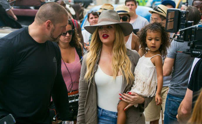 North West también está con ellos.