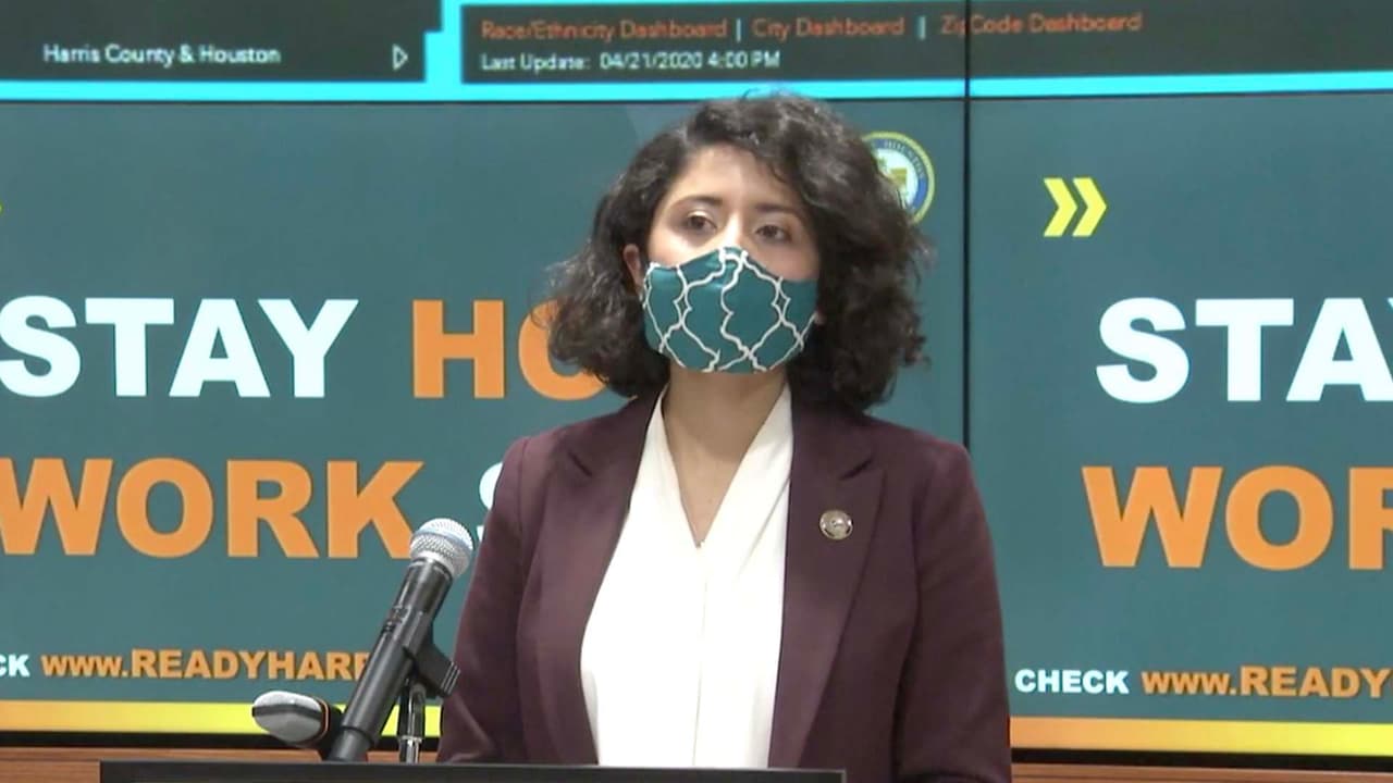 Críticas contra Lina Hidalgo por la orden de tapabocas obligatorio en el condado de Harris