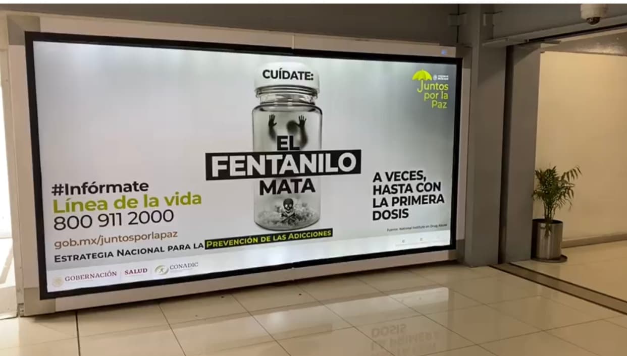 En 2019, el gobierno mexicano incluyó el fentanilo en una campaña nacional de anuncios contra las drogas.