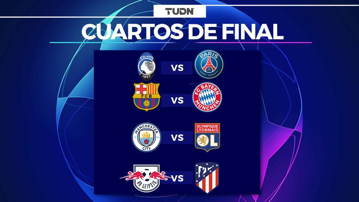 Estos son los Cuartos de Final de la Champions League.