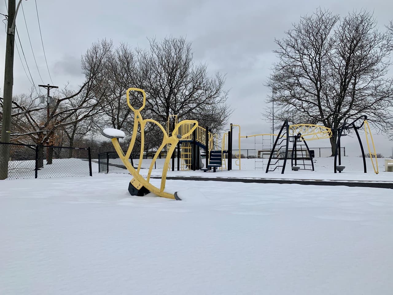Así que hay que tener mucha precaución y si va a disfrutar de lugares como el Robert Johnson Park en Camden, hágalo bien abrigado.