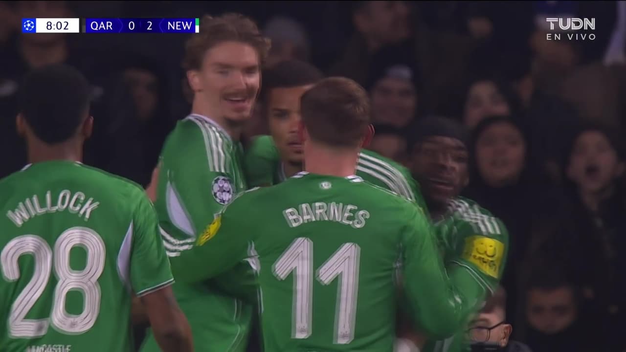 ¡Golazo del Newcastle! A los 8 minutos de partido las urracas se ponen 2-0