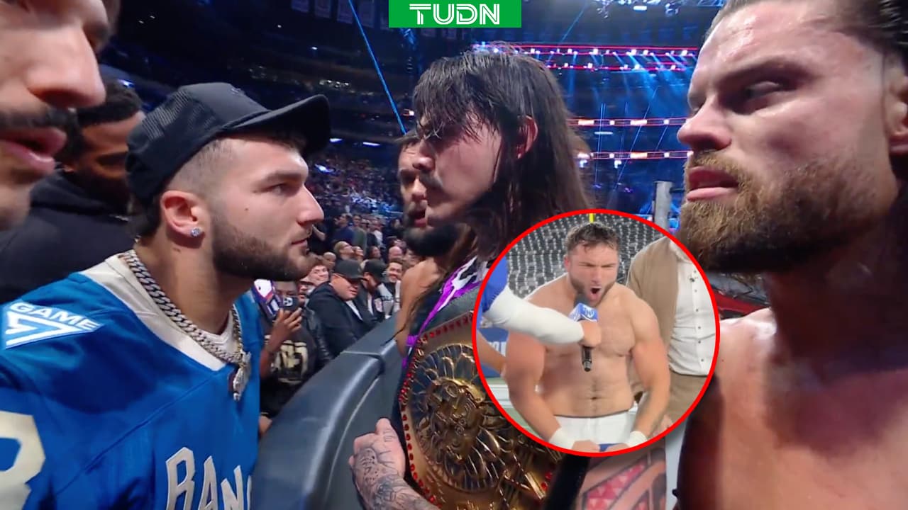 ¡Se calentaron! Dominik Mysterio se va a las manos con estrella de la NFL