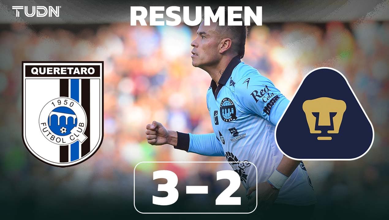 Resumen | Querétaro gana en casa a Pumas con un doblete de Pablo Barrera