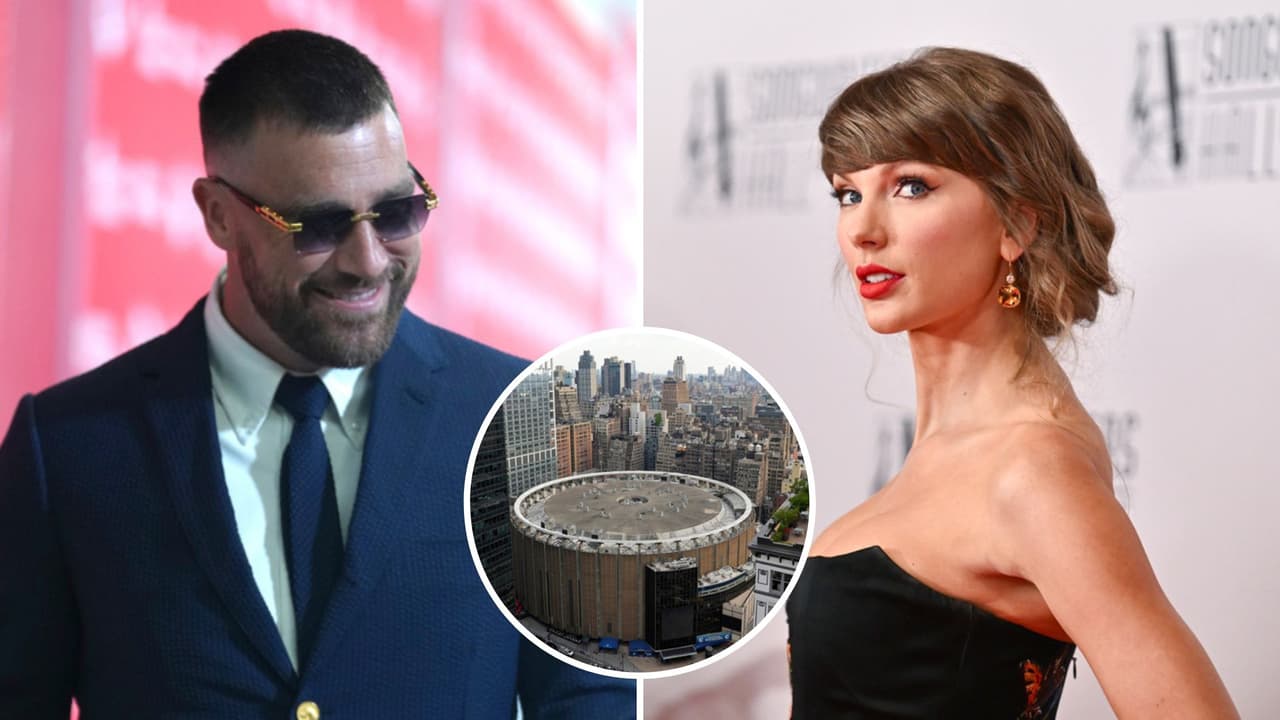 Taylor Swift y Travis Kelce contrajeron matrimonio el viernes por la noche en el Madison Square Garden de Nueva York, en una ceremonia oficiada por Adam Sandler y a la que asistieron cientos de figuras del espectáculo y del deporte, según información de The Associated Press (AP).