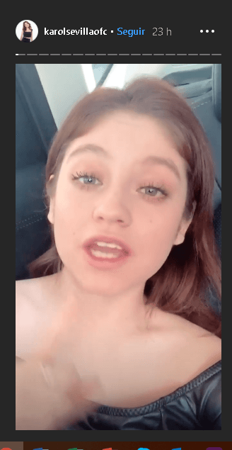 Sin embargo, al parecer Karol no la pasó muy bien, según compartió en sus stories de Instagram.