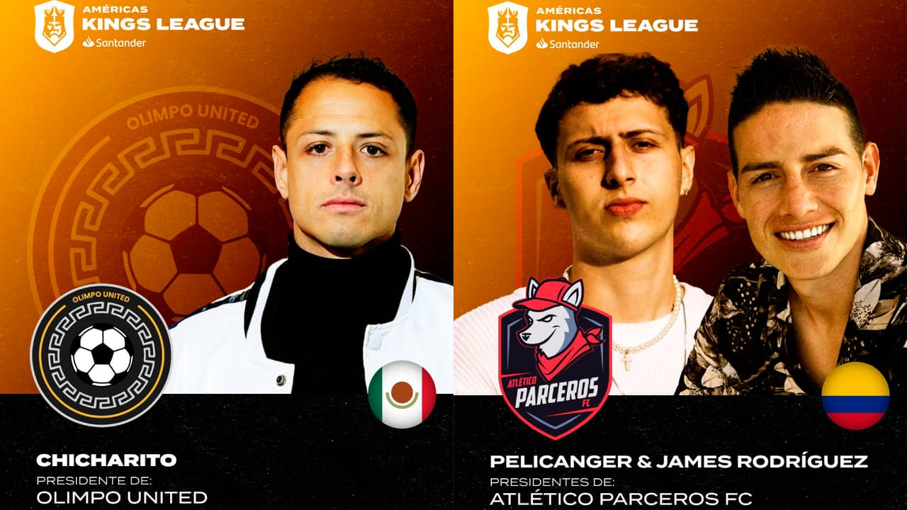 Chicharito y James, presidentes en la Kings League Américas 