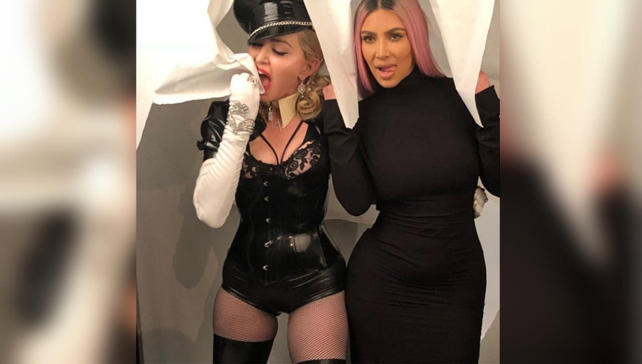 Unen fuerzas Madonna y Kim Kardashian, sin responder aún para qué