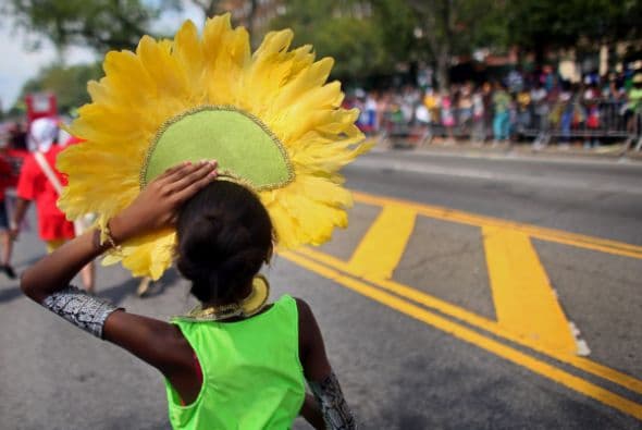 La ruta del carnaval sigue a lo largo de dos kilómetros (1.24 millas).