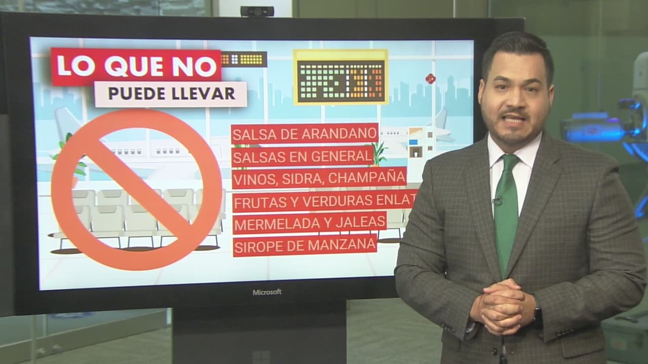 Estos son los alimentos permitidos para documentar en su vuelo durante este Día de Acción de Gracias