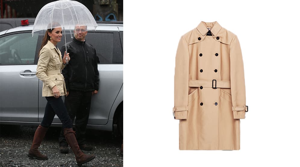 No es necesario habitar un castillo ni ser dueña de una cuadra de caballos para usar una de las tradicionales gabardinas que ha inmortalizado la marca Burberry. Este es sin duda el mejor complemento para la lluvia 
<br>
<b>LOOK 7</b>
<br>
<a href="http://shop.mango.com/ES/m/mujer/prendas/abrigos/trench?m=coats2&v=Trench">En viscosa, $59.99; Mango</a>
<br>