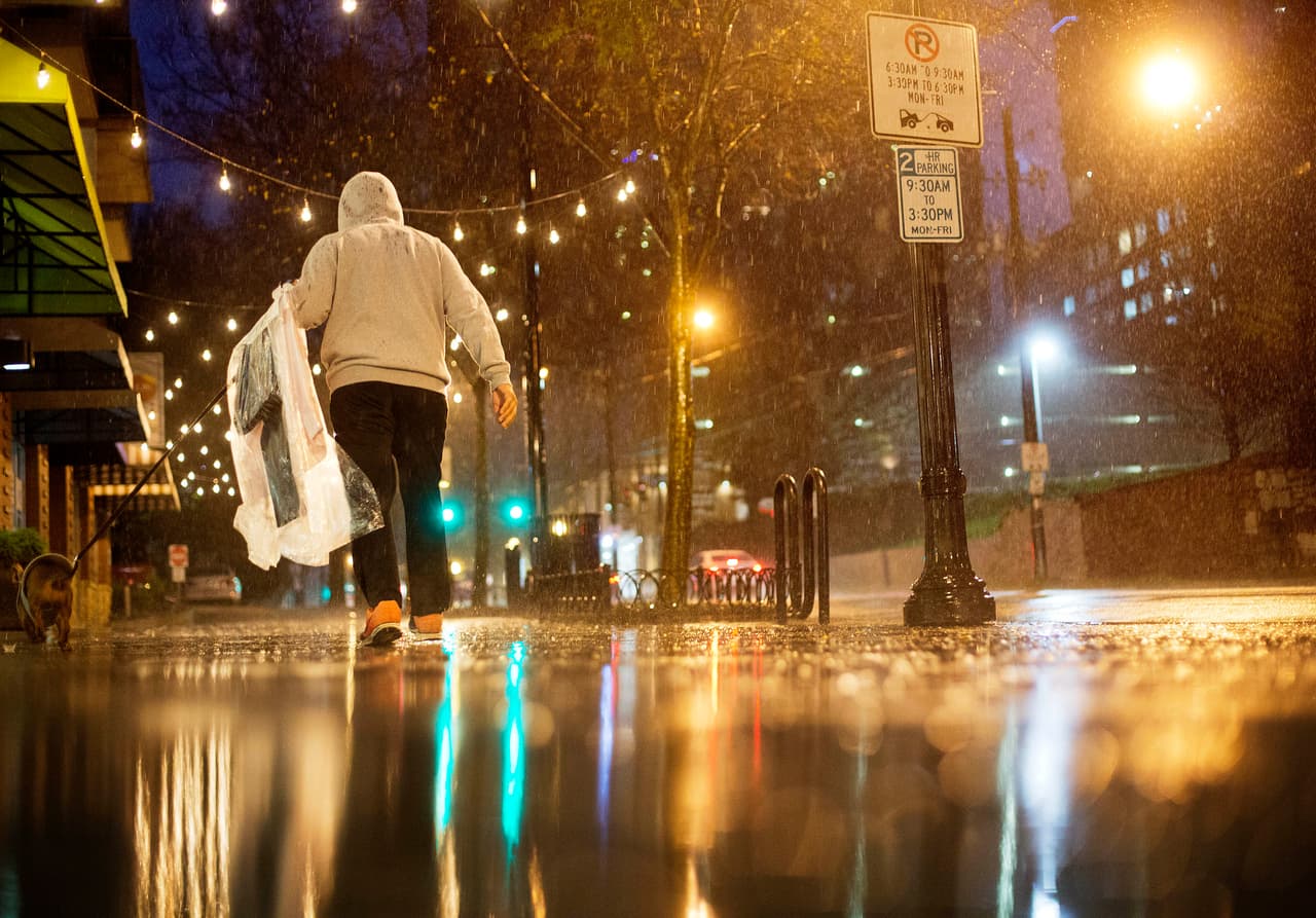 Las previsiones de lluvias fuertes se cumplieron en Atlanta